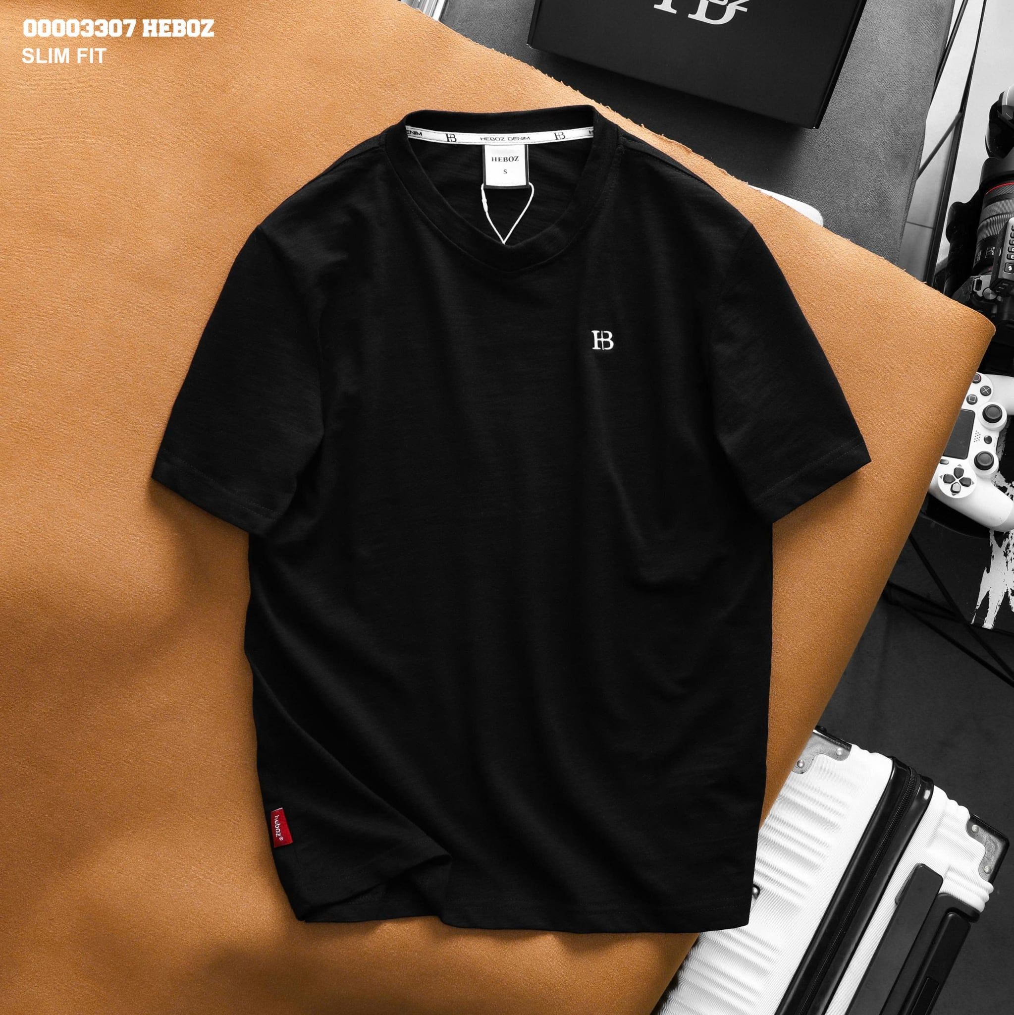  Áo thun Heboz cổ tim slim fit 2M - 00003307 