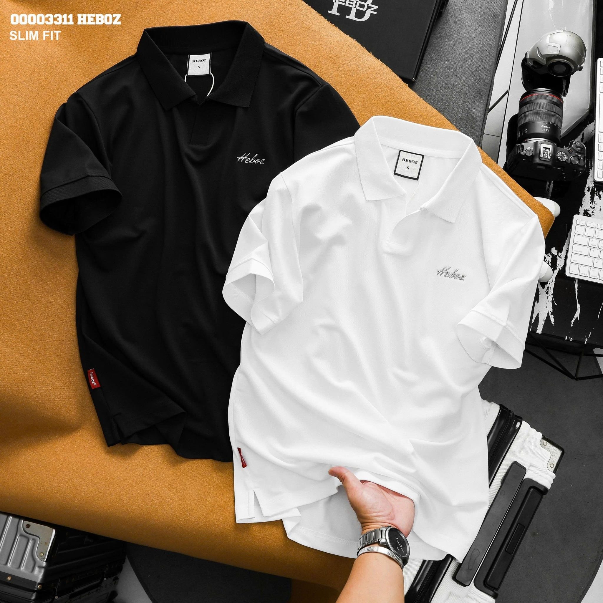  Áo polo Heboz cool logo metal 2M - 00003311 