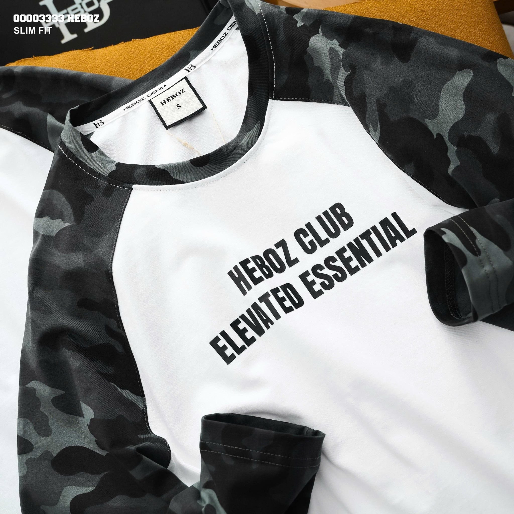  Áo thun Heboz dài tay slim camo - 00003333 