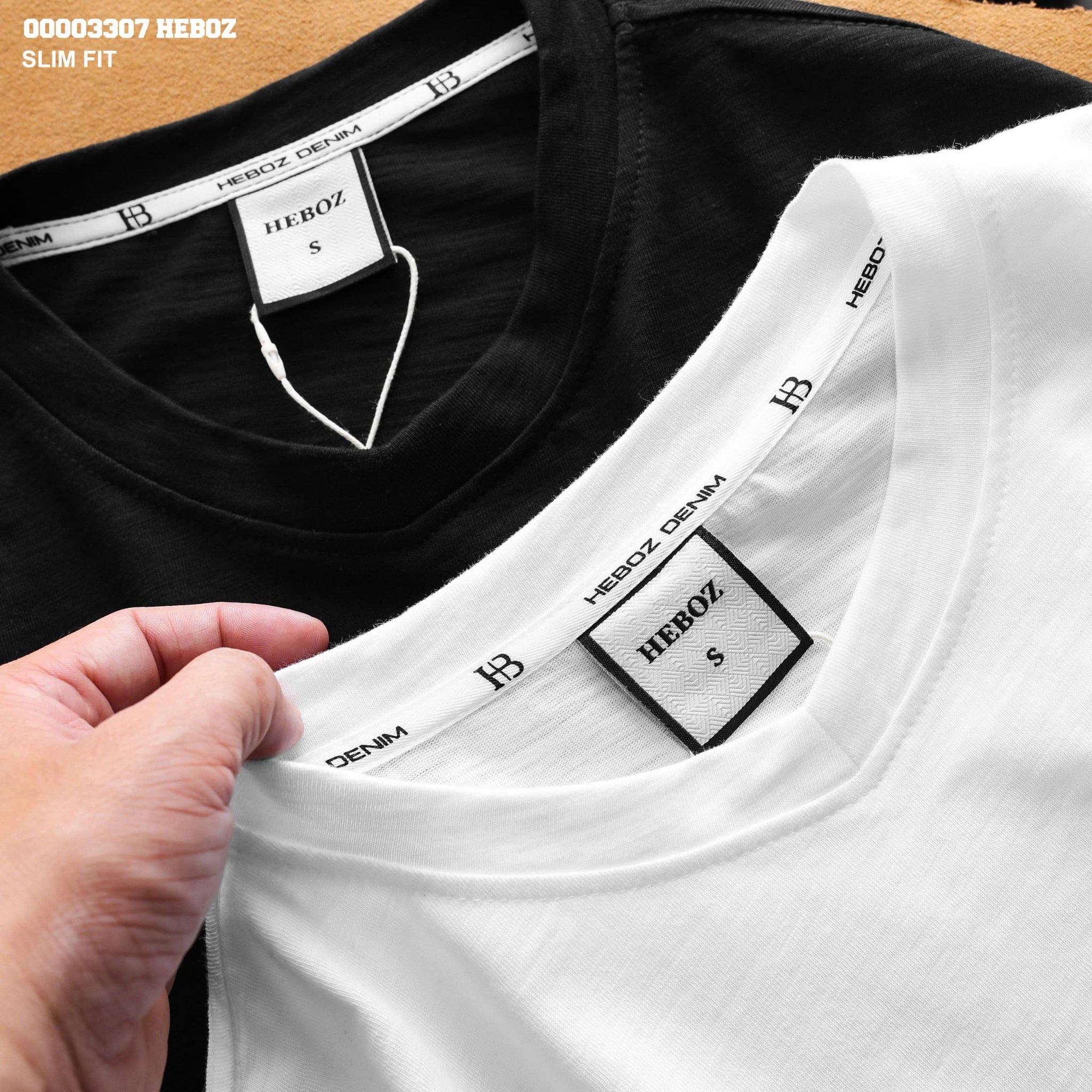  Áo thun Heboz cổ tim slim fit 2M - 00003307 