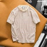  Áo thun Heboz henley striped 4M - 00003310 