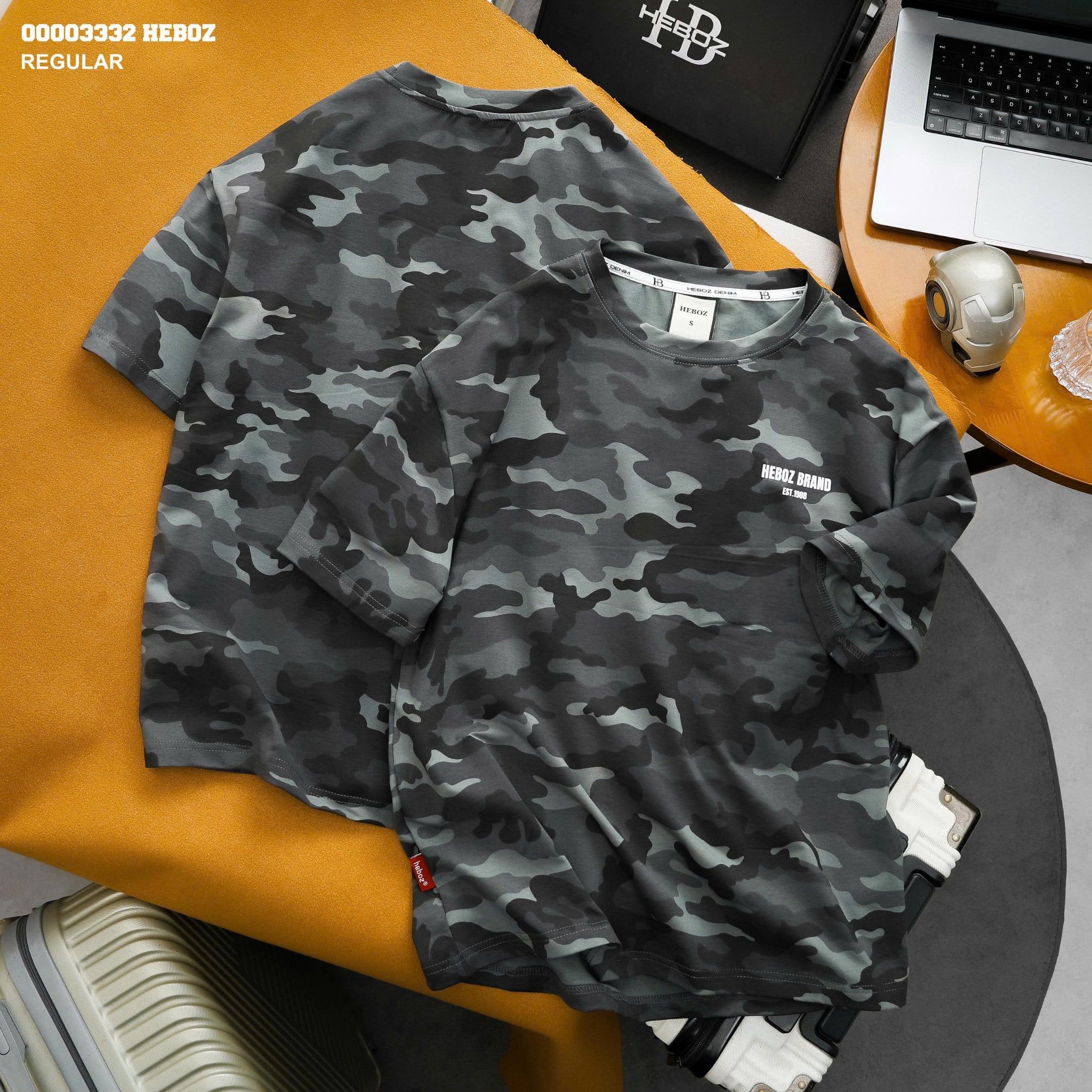  Áo thun Heboz camo regular - 00003332 