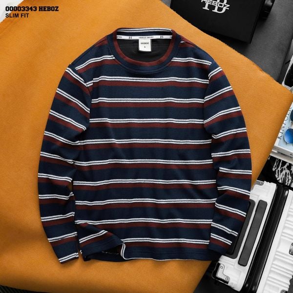  Áo thun sweater Heboz striped retro 2M - 00003343 