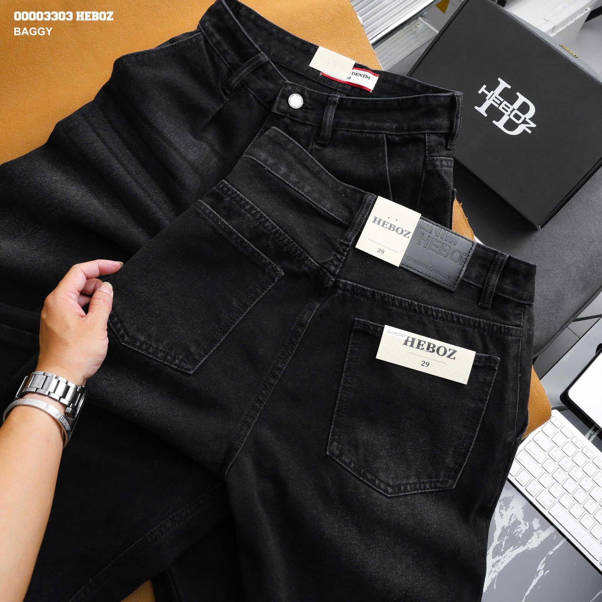  Quần jean Heboz baggy D47- 00003303 