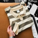  Áo polo Heboz collar V striped 2M - 00003298 