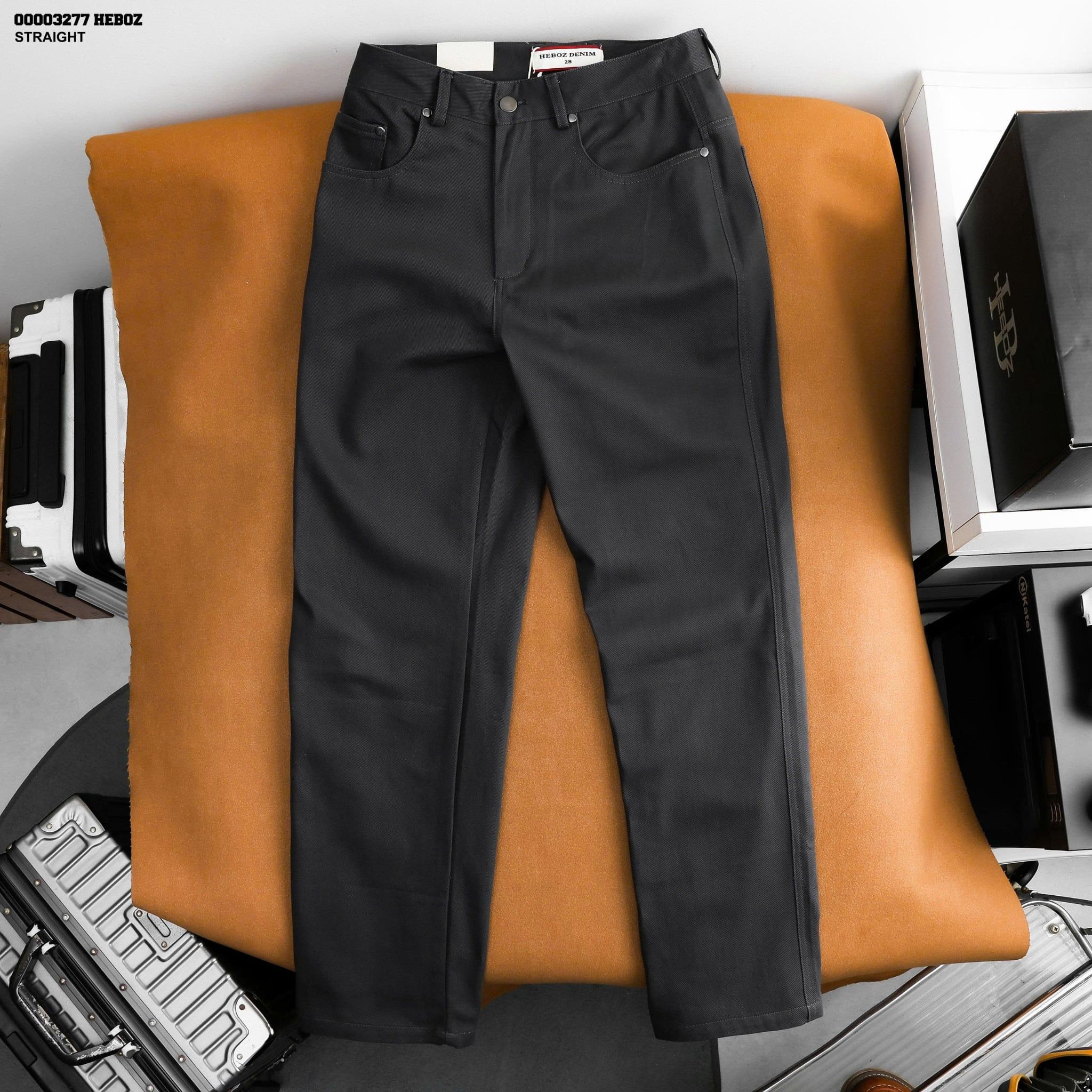  Quần kaki Heboz kiểu jean straight 4M - 00003277 