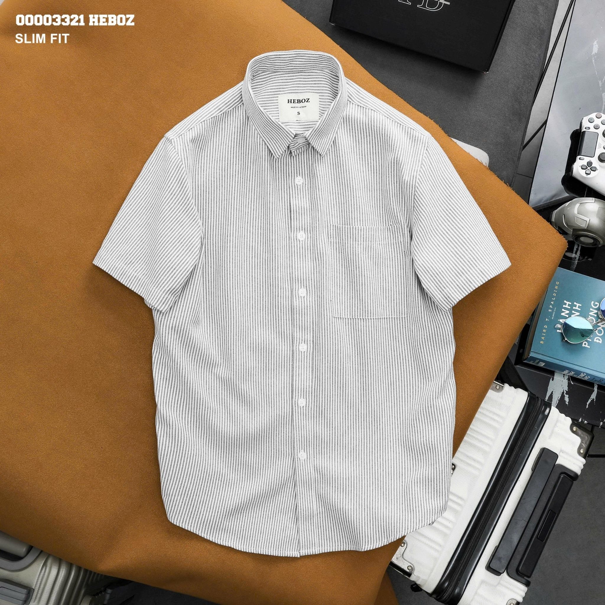  Áo sơ mi Heboz ngắn tay oxford 3M - 00003321 