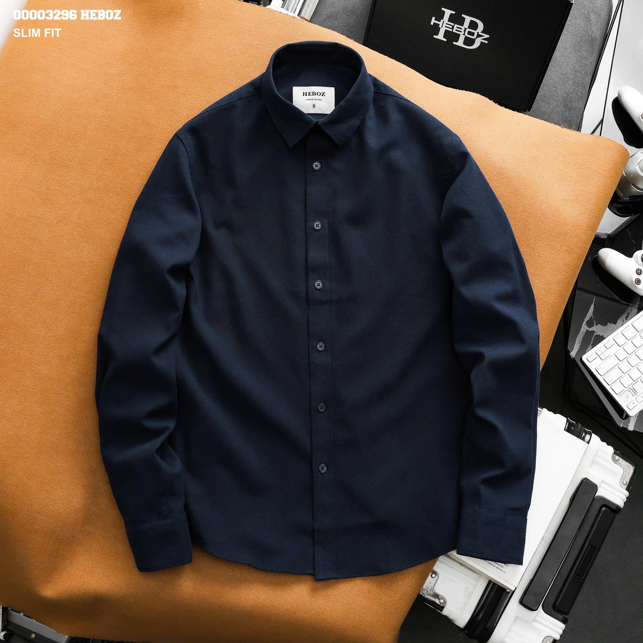  Áo sơ mi Heboz oxford slim fit 4M - 00003296 