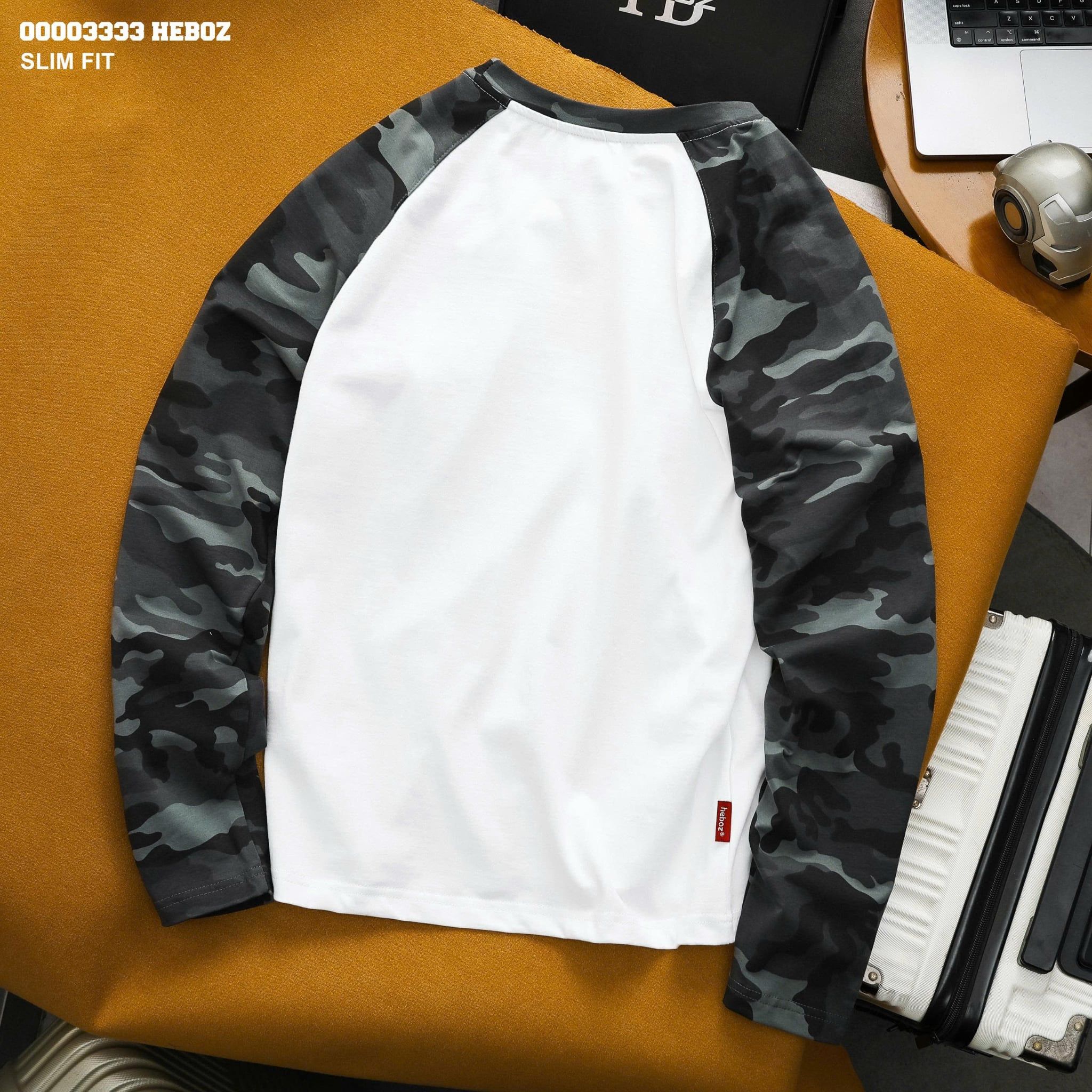  Áo thun Heboz dài tay slim camo - 00003333 