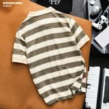  Áo polo Heboz collar V striped 2M - 00003298 