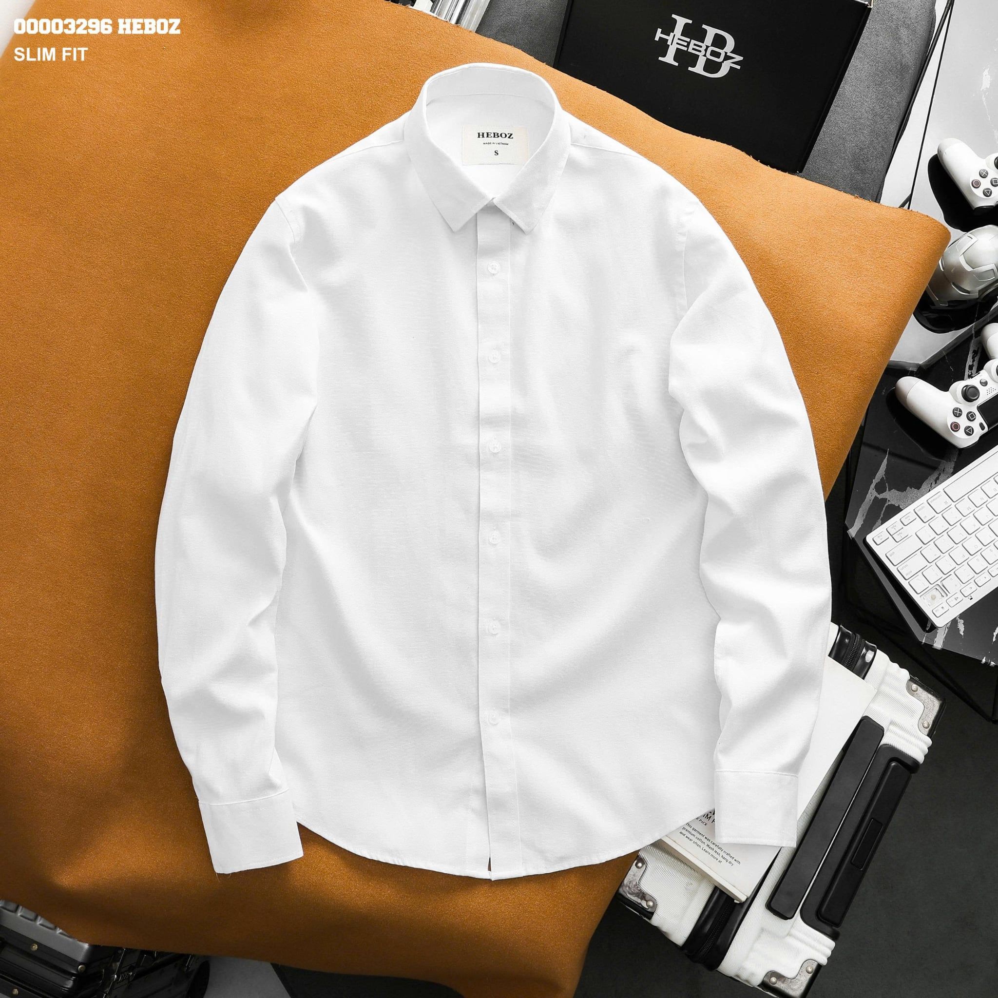  Áo sơ mi Heboz oxford slim fit 4M - 00003296 