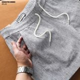  Quần short nam HEBOZ linen stripped 2M - 00002755 