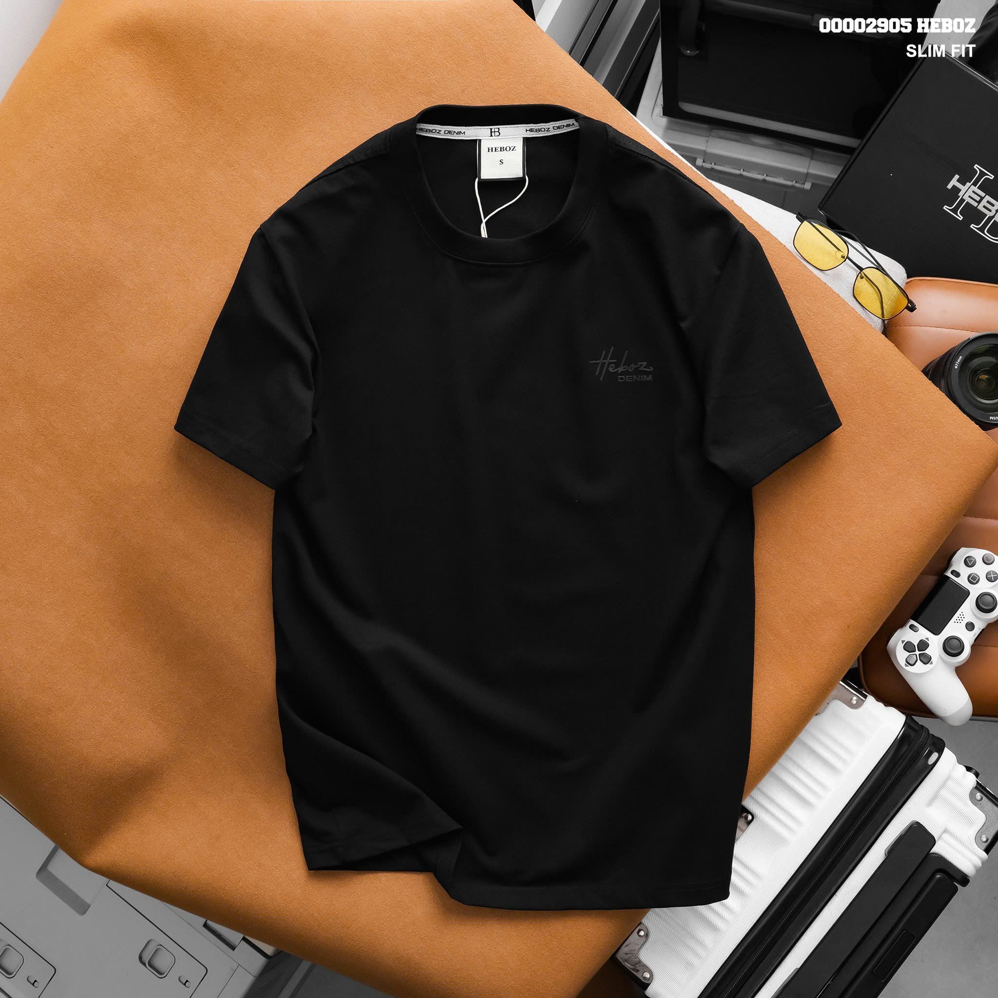  Áo thun nam Heboz trơn slim fit 3M - 00002905 