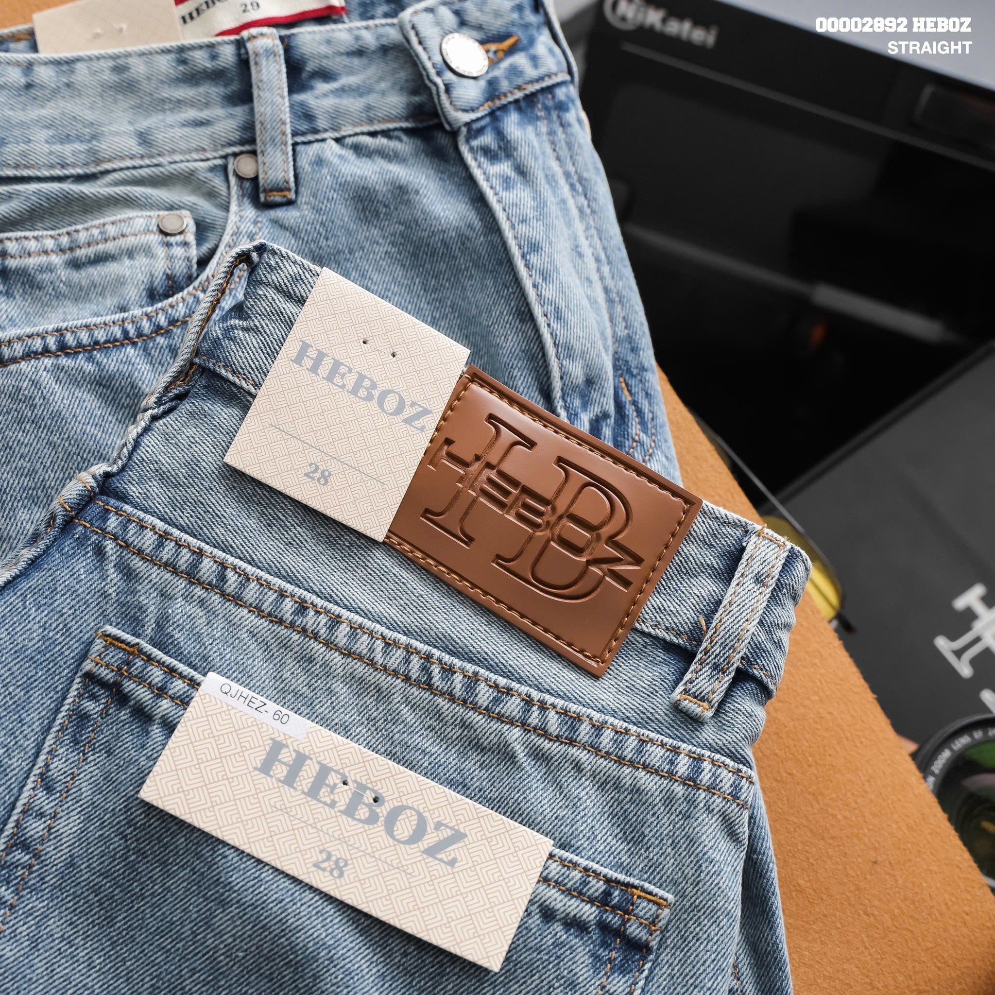  Quần jean nam Heboz dáng suông D060 - 00002892 