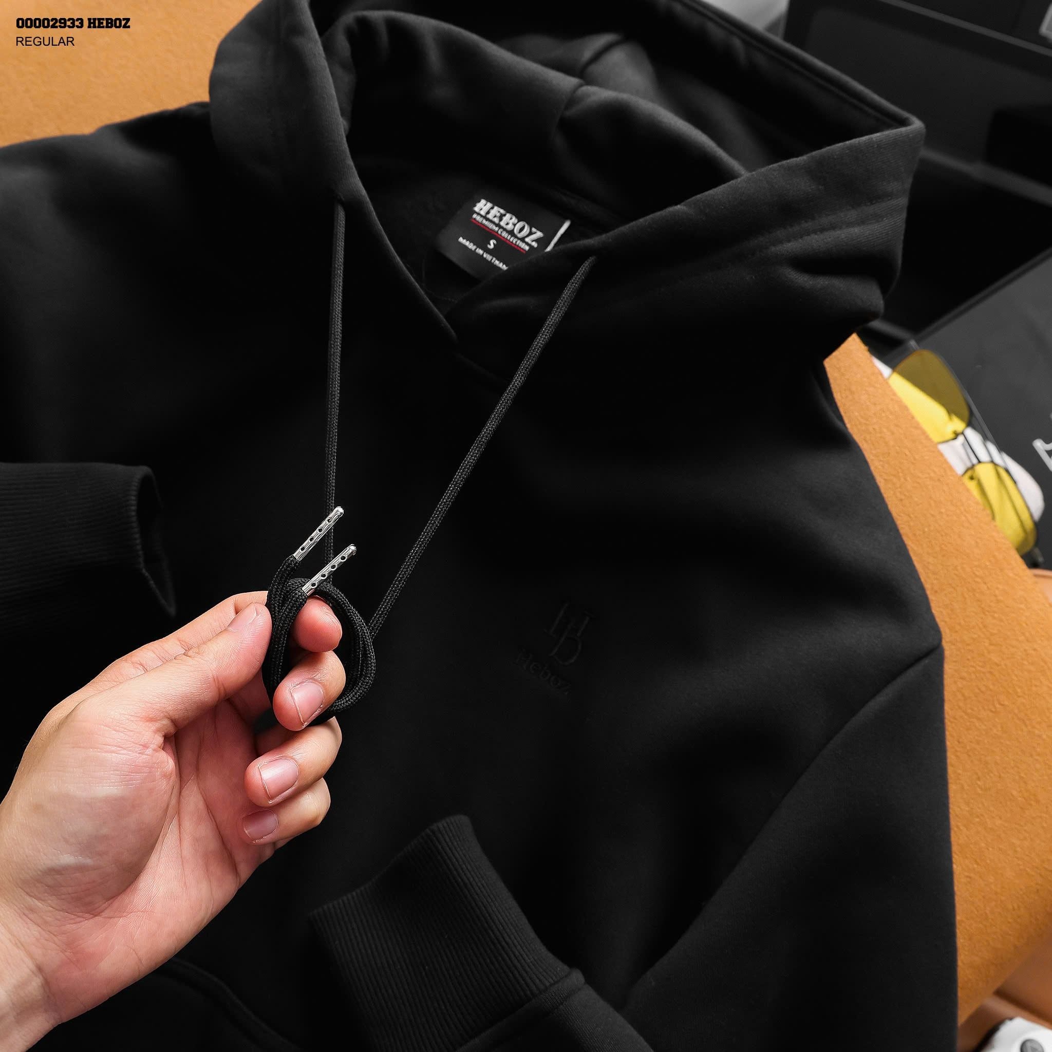  Áo hoodie nam Heboz nỉ bông logo 4M - 00002933 