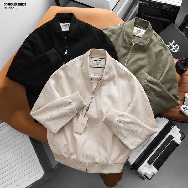  Áo khoác bomber nam HEB0Z kaki Daily 3M - 00003115 