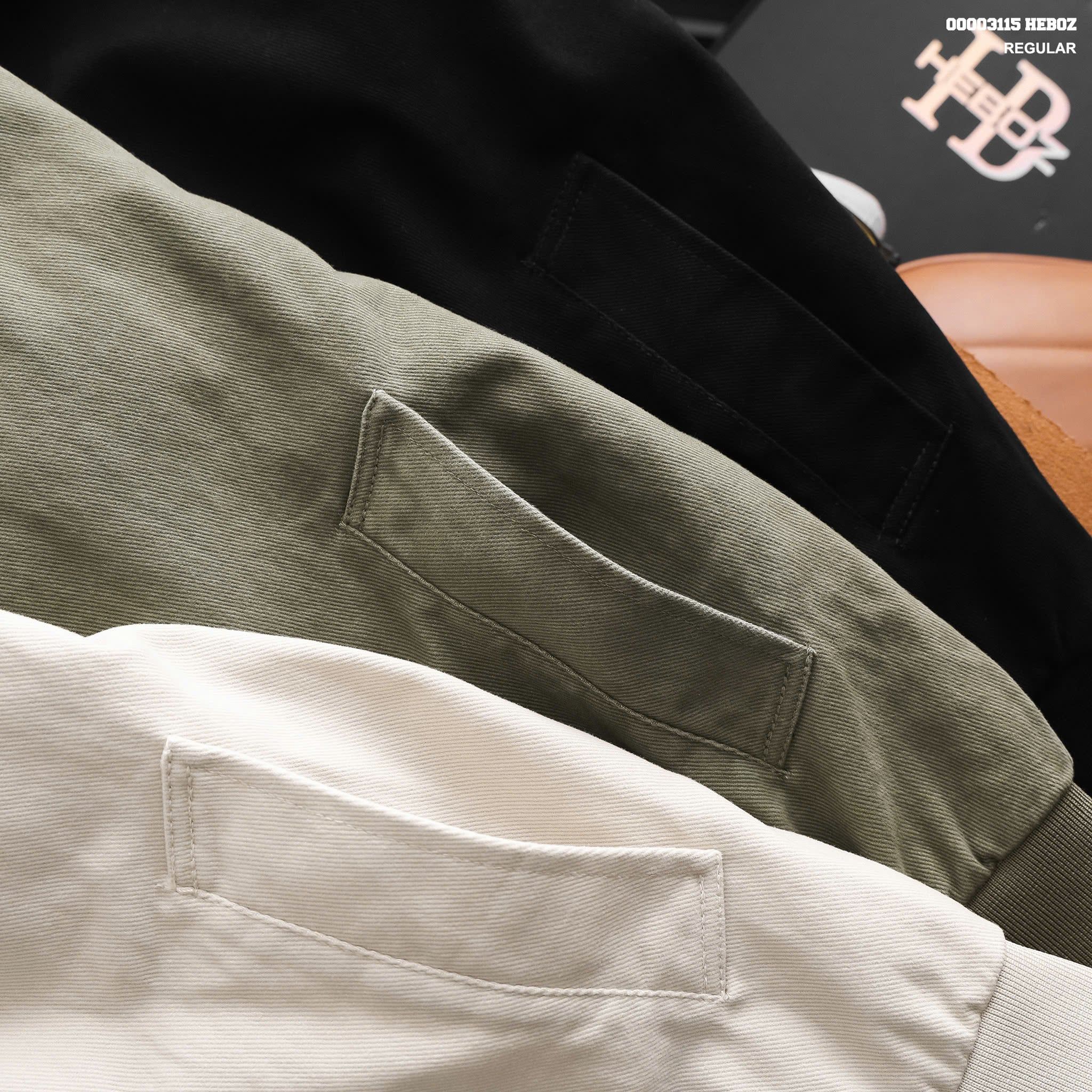  Áo khoác bomber nam HEB0Z kaki Daily 3M - 00003115 