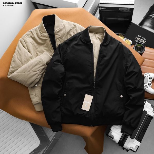  Áo khoác bomber nam Heboz 2 Mặt 2M - 00002844 