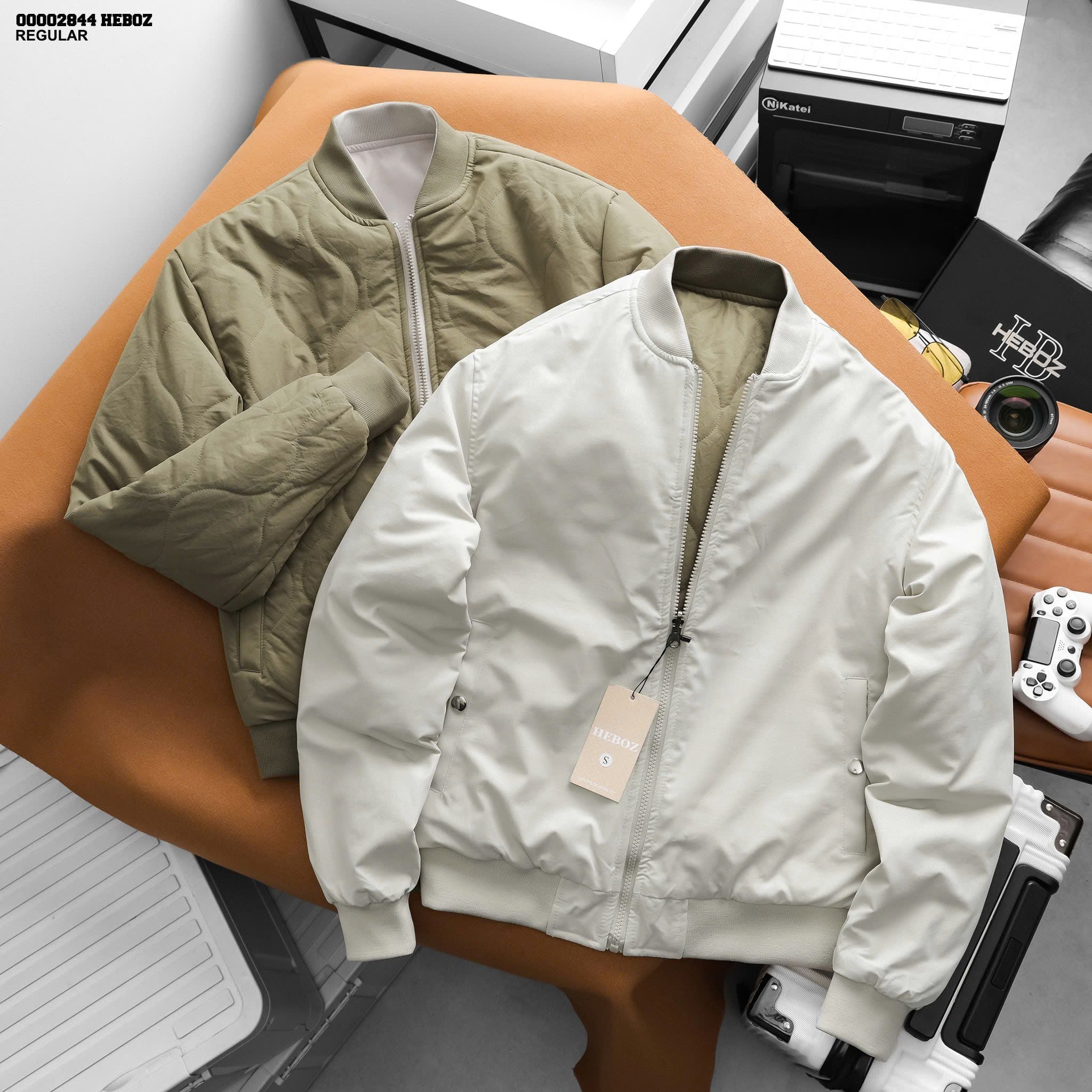  Áo khoác bomber nam Heboz 2 Mặt 2M - 00002844 