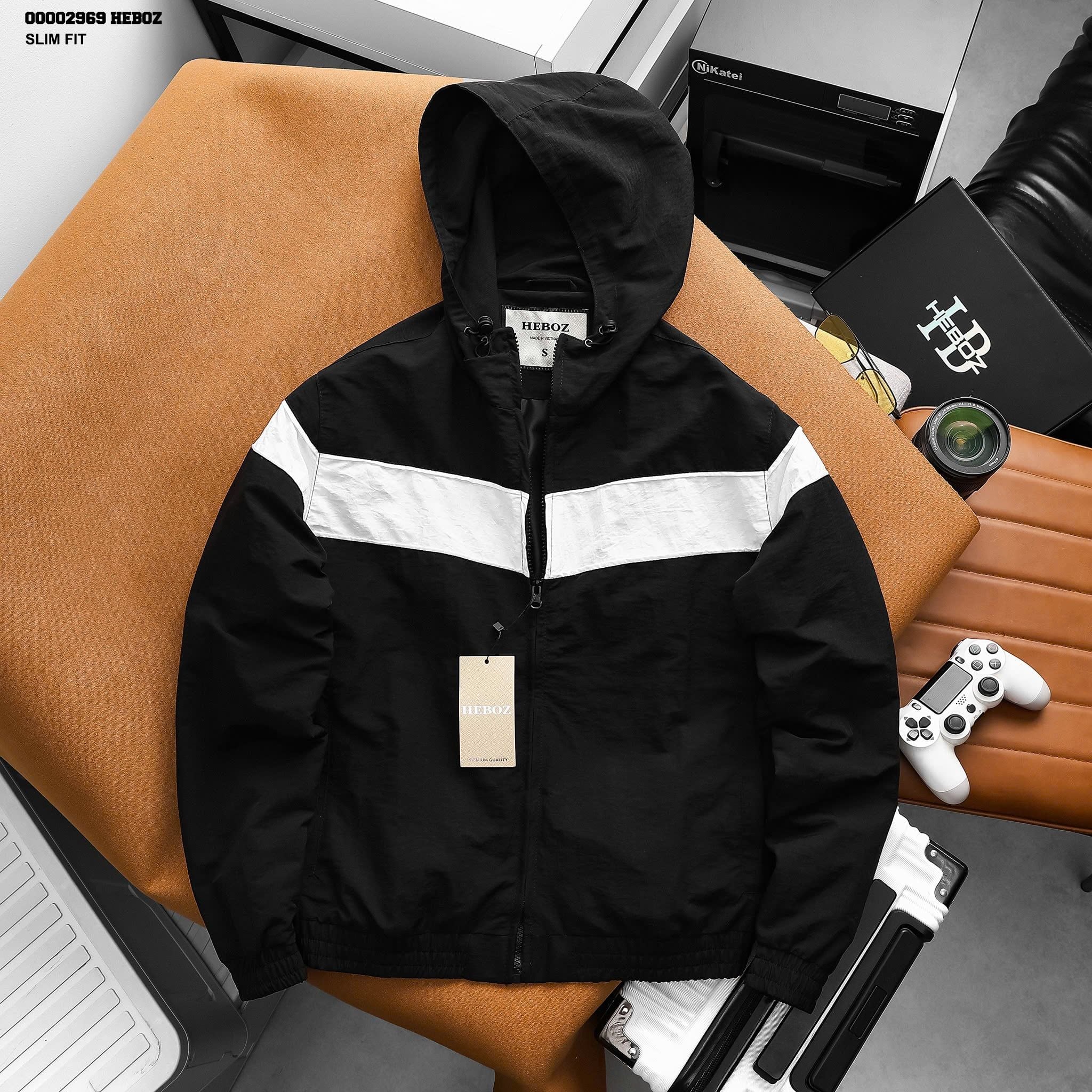  Áo khoác nam gió Heboz phối màu 2M - 00002969 