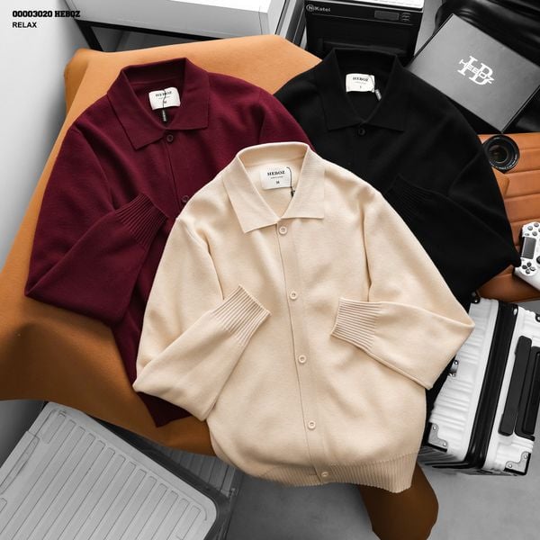  Áo khoác nam Heboz cardigan polo 3M - 00003020 