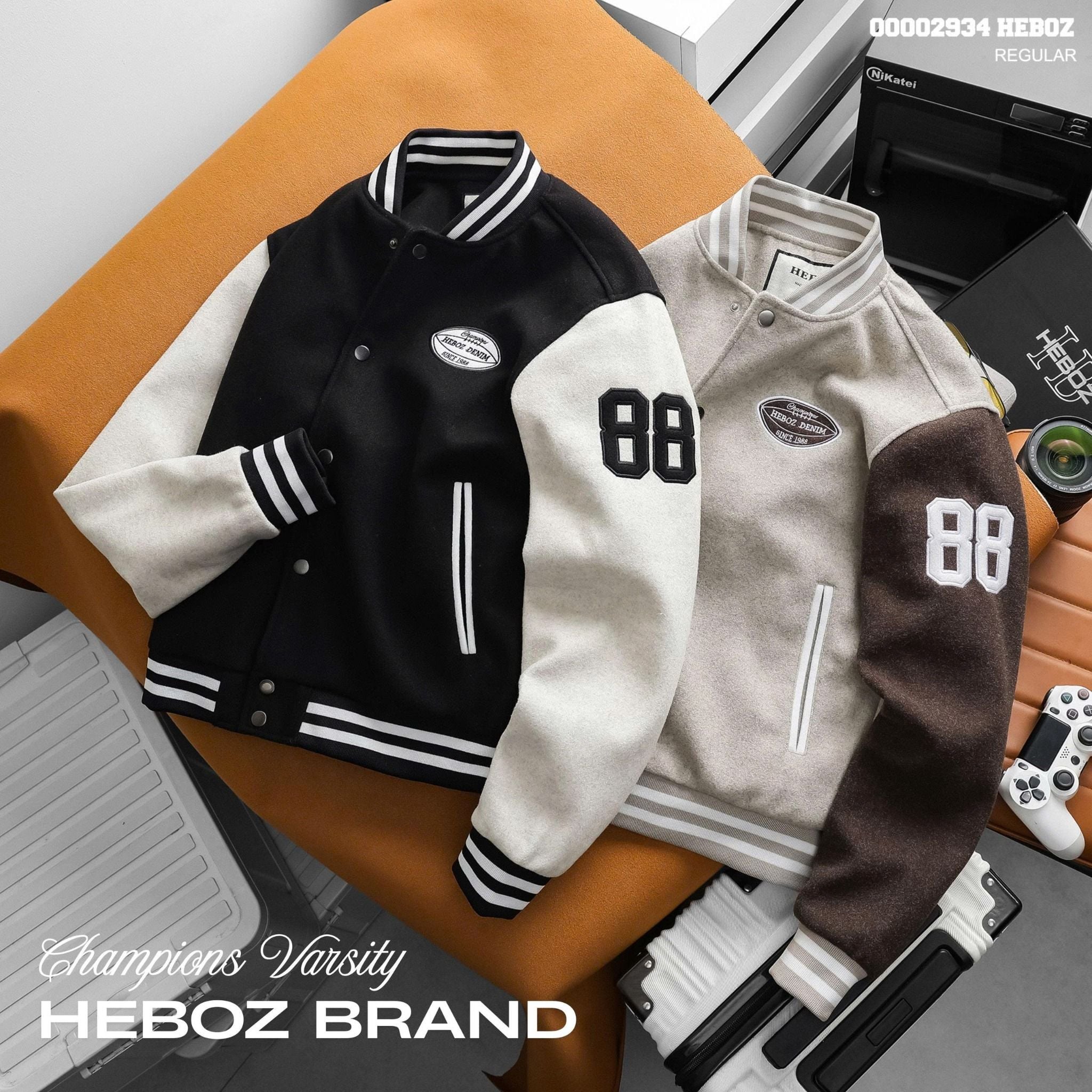  Áo khoác nam Heboz varsity champion 2M - 00002934 