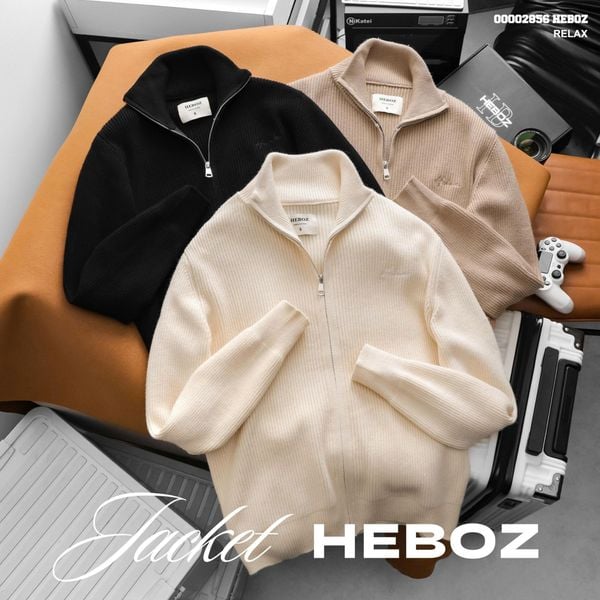  Áo khoác len Heboz Classic zip 3M - 00002856 