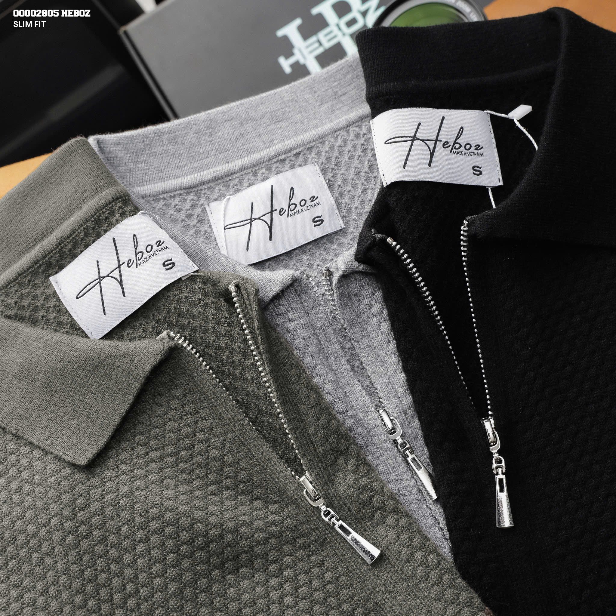  Áo khoác nam Heboz len basic 3M - 00002805 