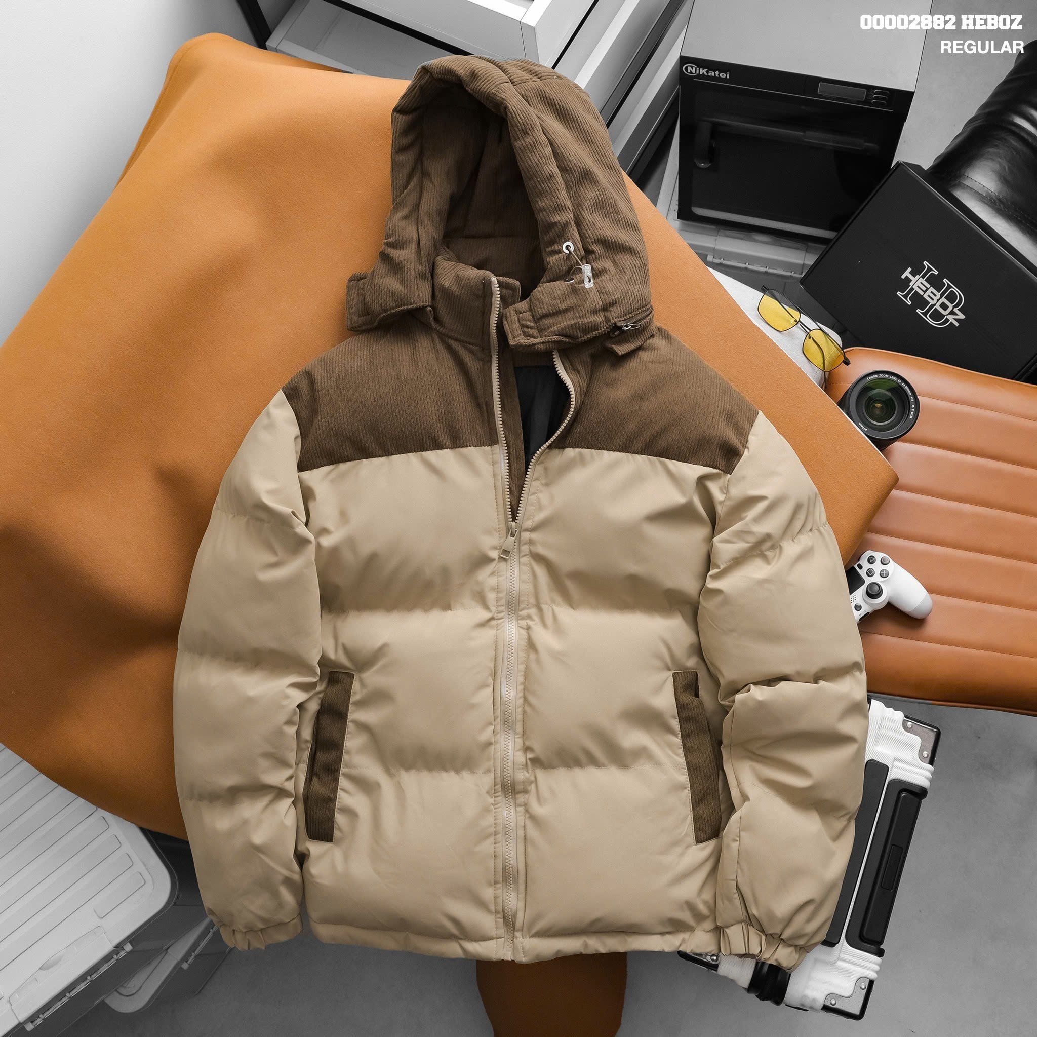  Áo khoác phao nam Heboz velvet 2M - 00002882 