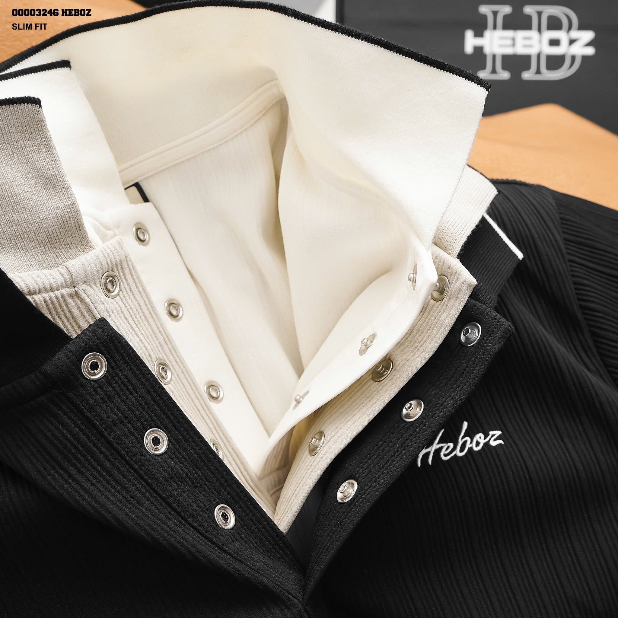  Áo polo HEBOZ cúc bấm slim 3M - 00003246 