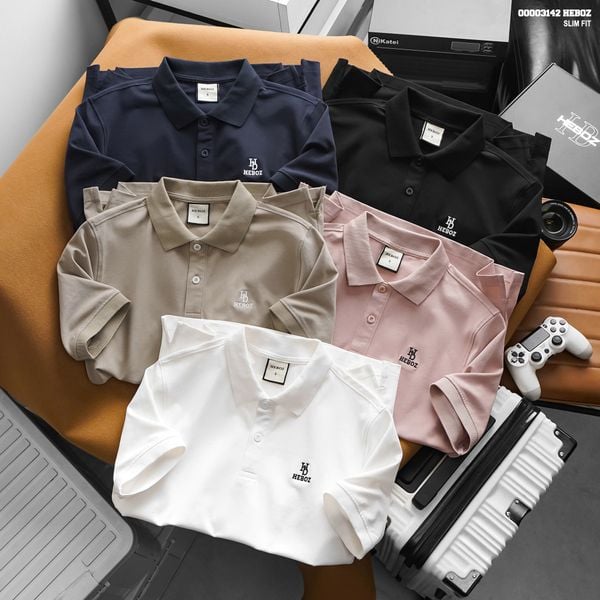  Áo polo nam HEBOZ classic logo 5M - 00003142 