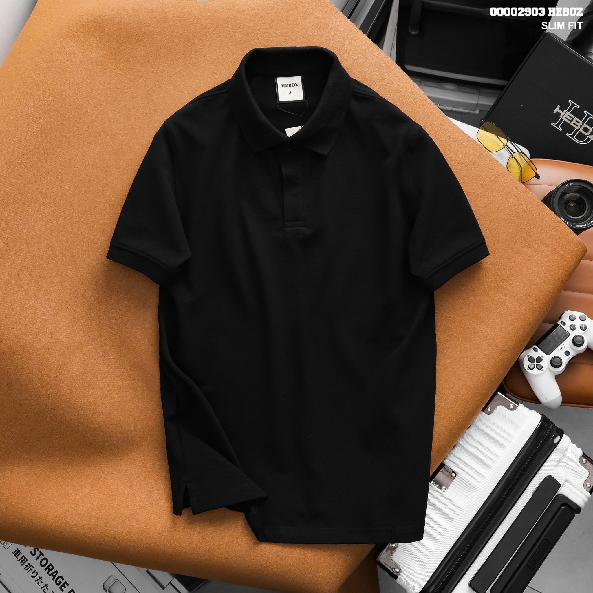  Áo polo nam Heboz giấu cúc 3M - 00002903 