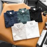  Áo polo HEBOZ giấu cúc logo 5M - 00003201 