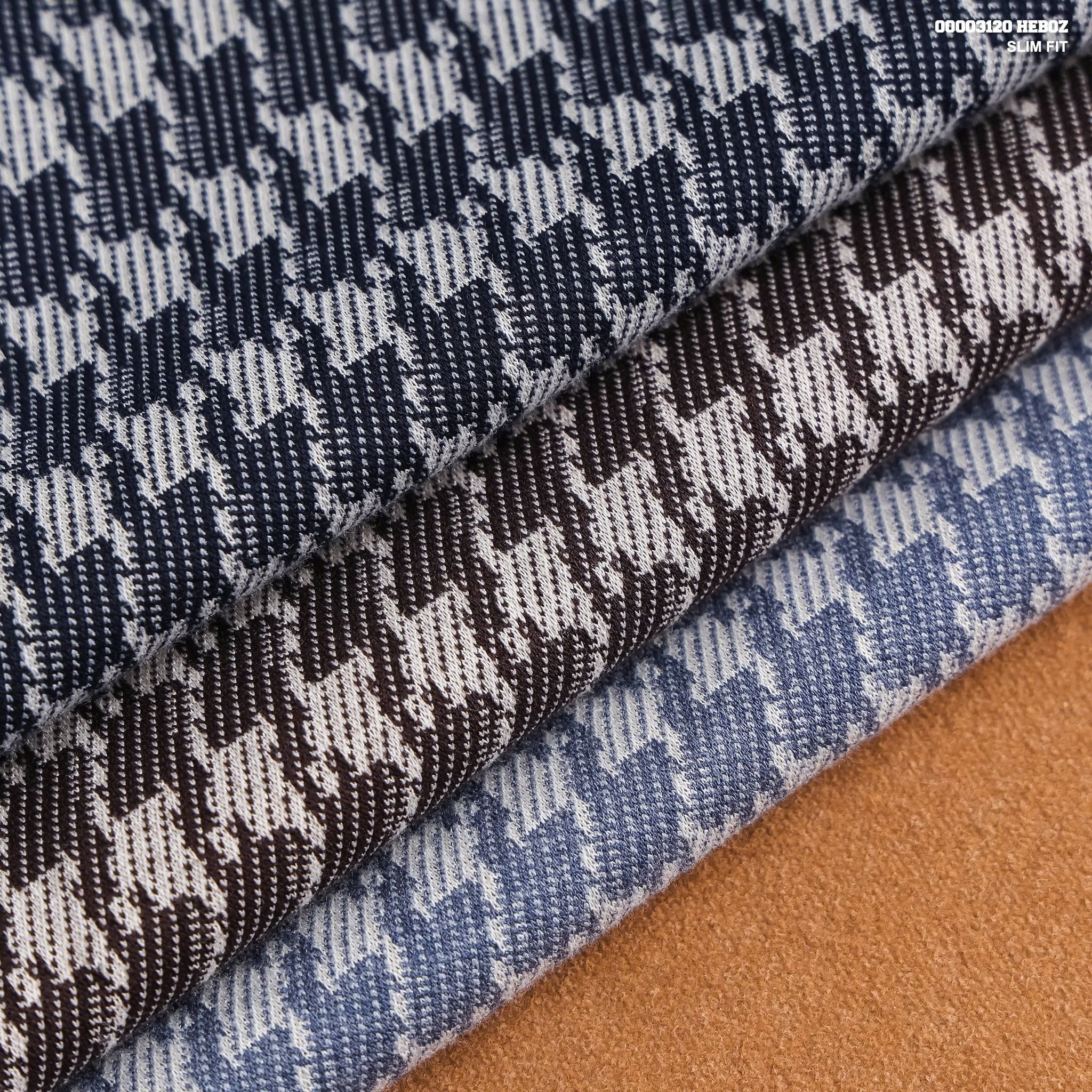  Áo polo nam HEBOZ Houndstooth Knit 3M - 00003120 