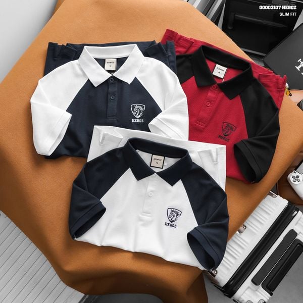  Áo polo nam Heboz raglan Horse 3M - 00003107 