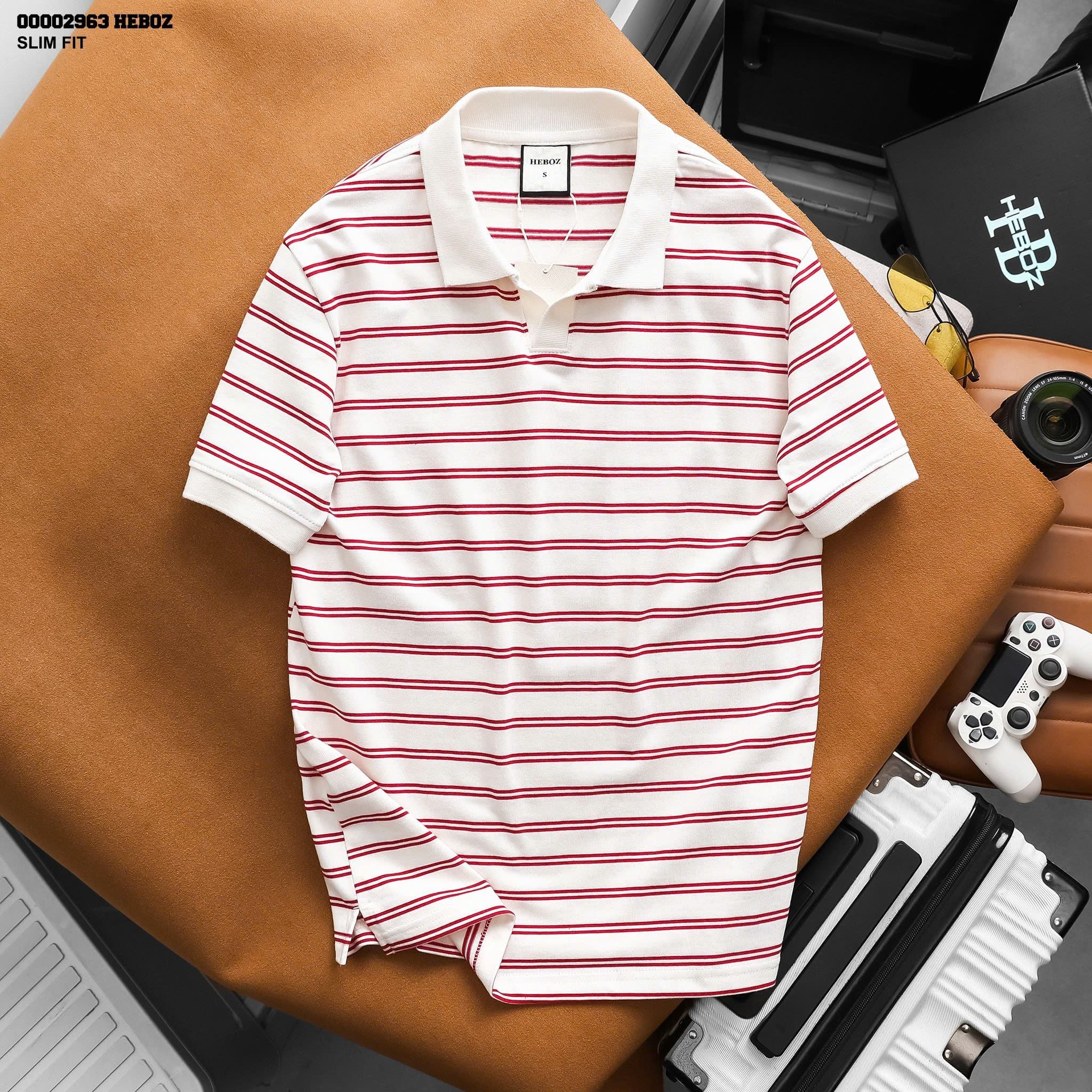  Áo polo nam Heboz striped executive 3M - 00002963 