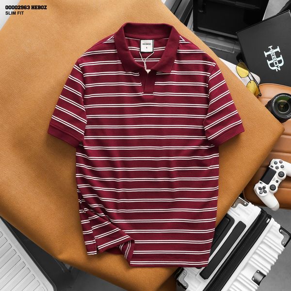  Áo polo nam Heboz striped executive 3M - 00002963 