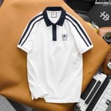  Áo polo nam HEBOZ striped shoulder 2M - 00003134 