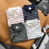  Áo polo HEBOZ striped Vneck 4M - 00003173 