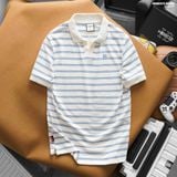  Áo polo HEBOZ striped Vneck 4M - 00003173 