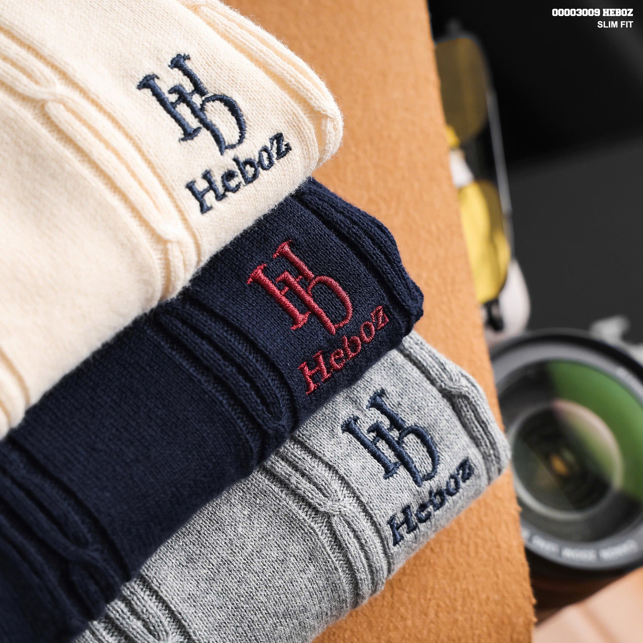  Áo polo nam Heboz Vertical Rib knit 3M - 00003009 