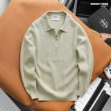  Áo polo len nam Heboz heritage zip 4M - 00002877 