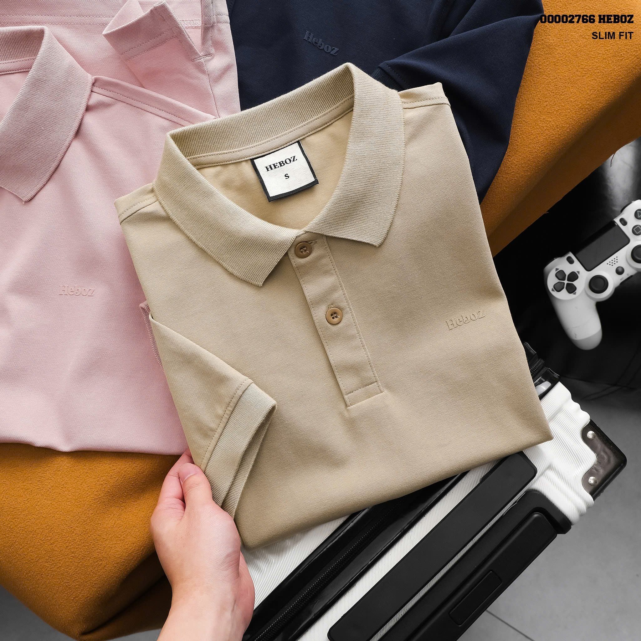  Áo polo nam Heboz basic slim 5M - 00002766 