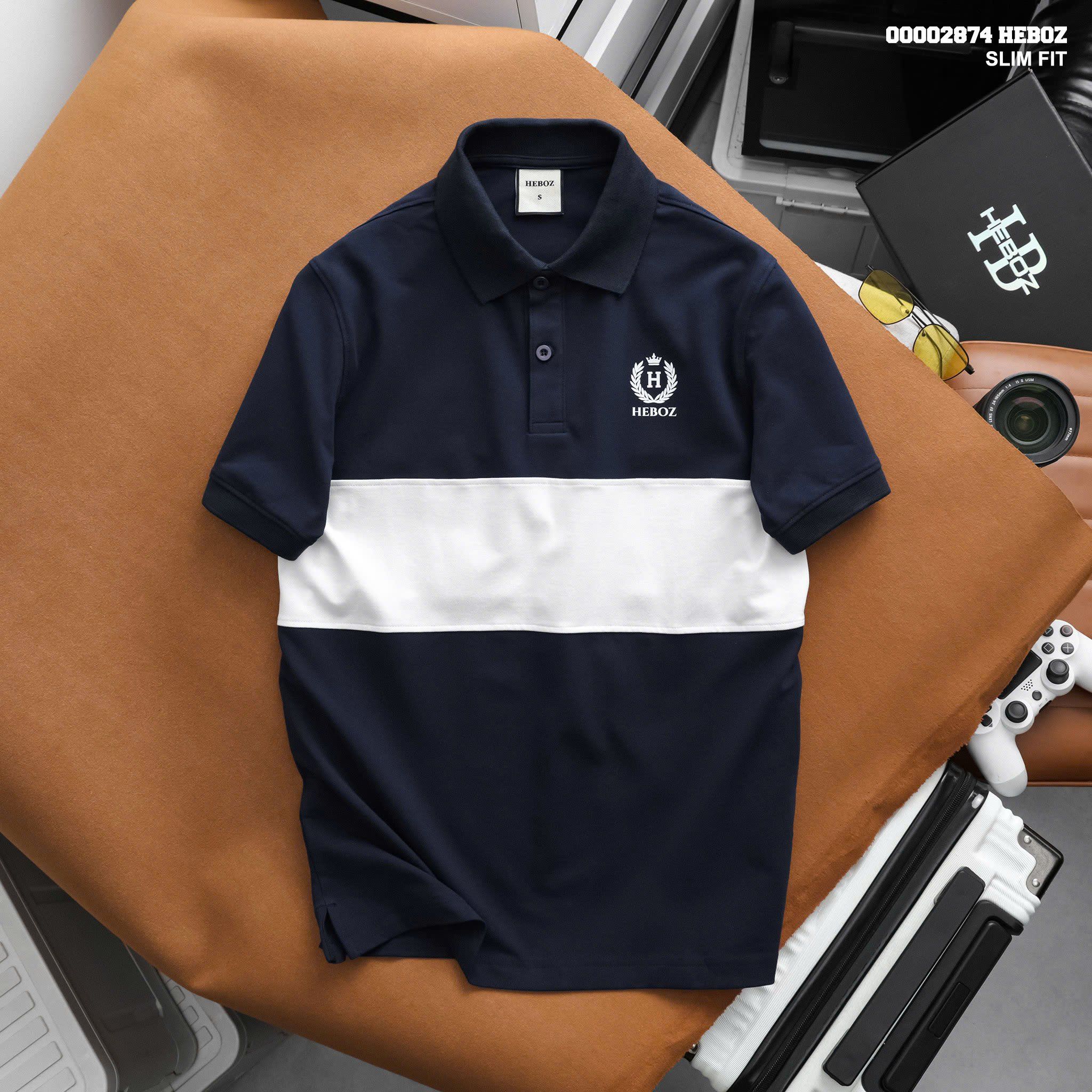  Áo polo nam Heboz Classic College 2M - 00002874 