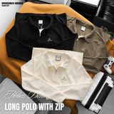  Áo polo nam Heboz dài tay zip 3M - 00002824 