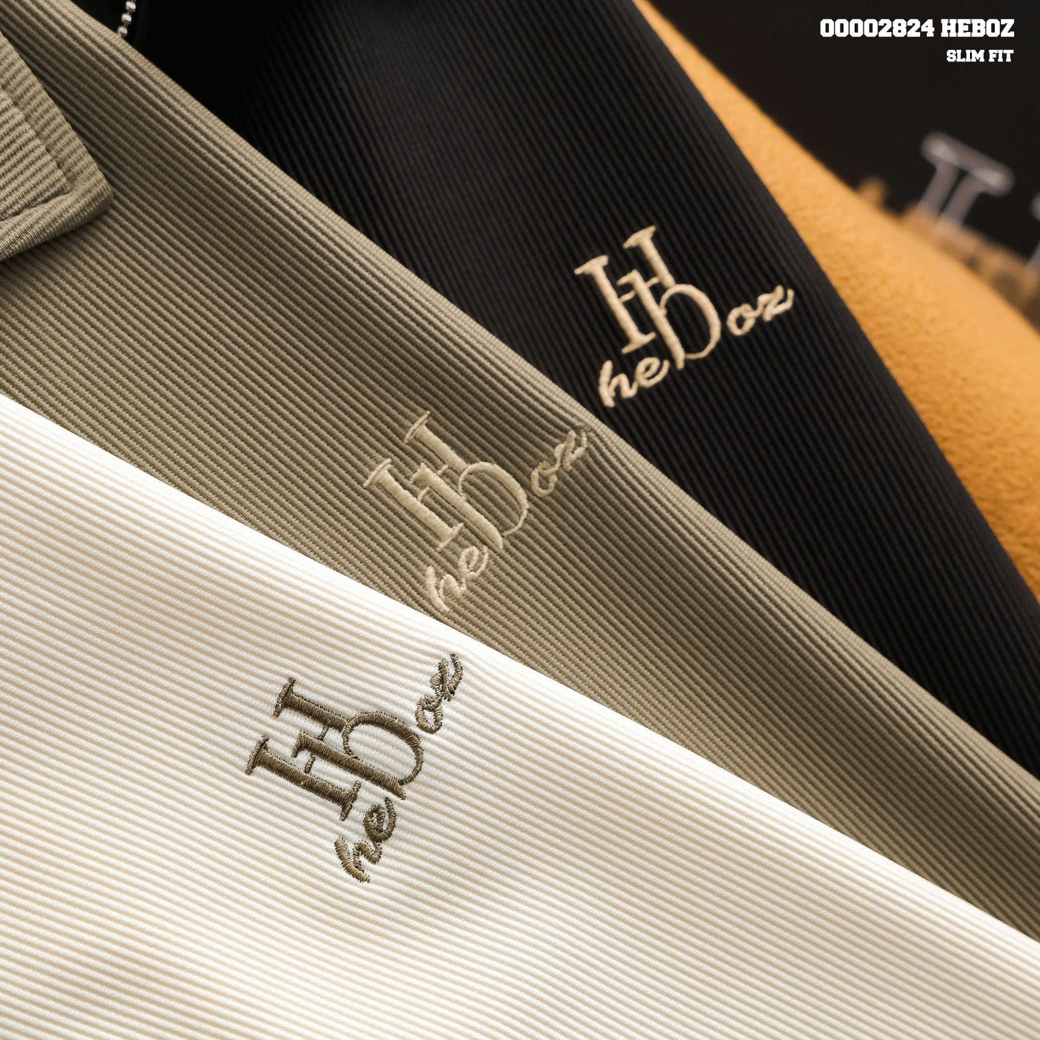  Áo polo nam Heboz dài tay zip 3M - 00002824 