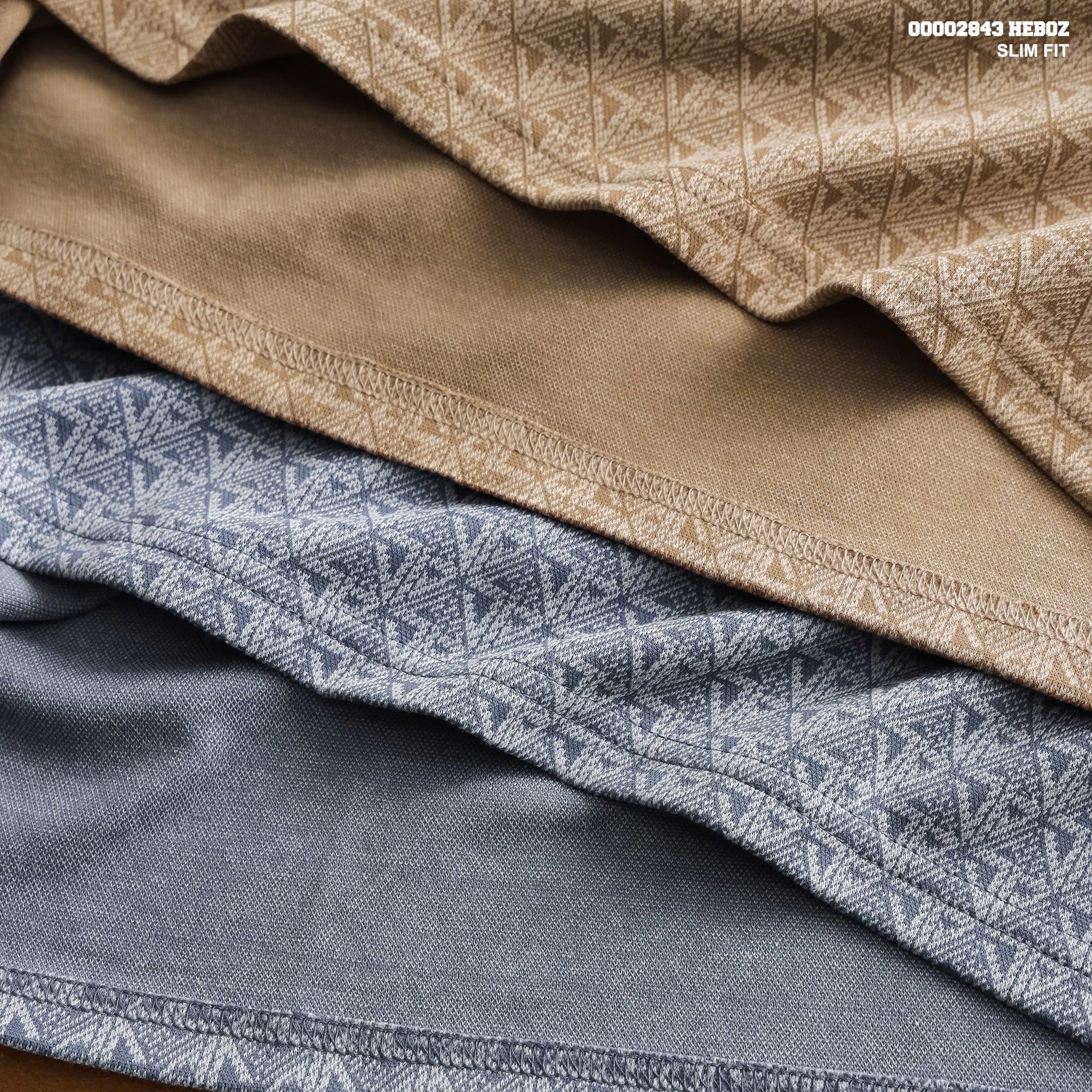  Áo polo nam Heboz pattern V 4M - 00002843 