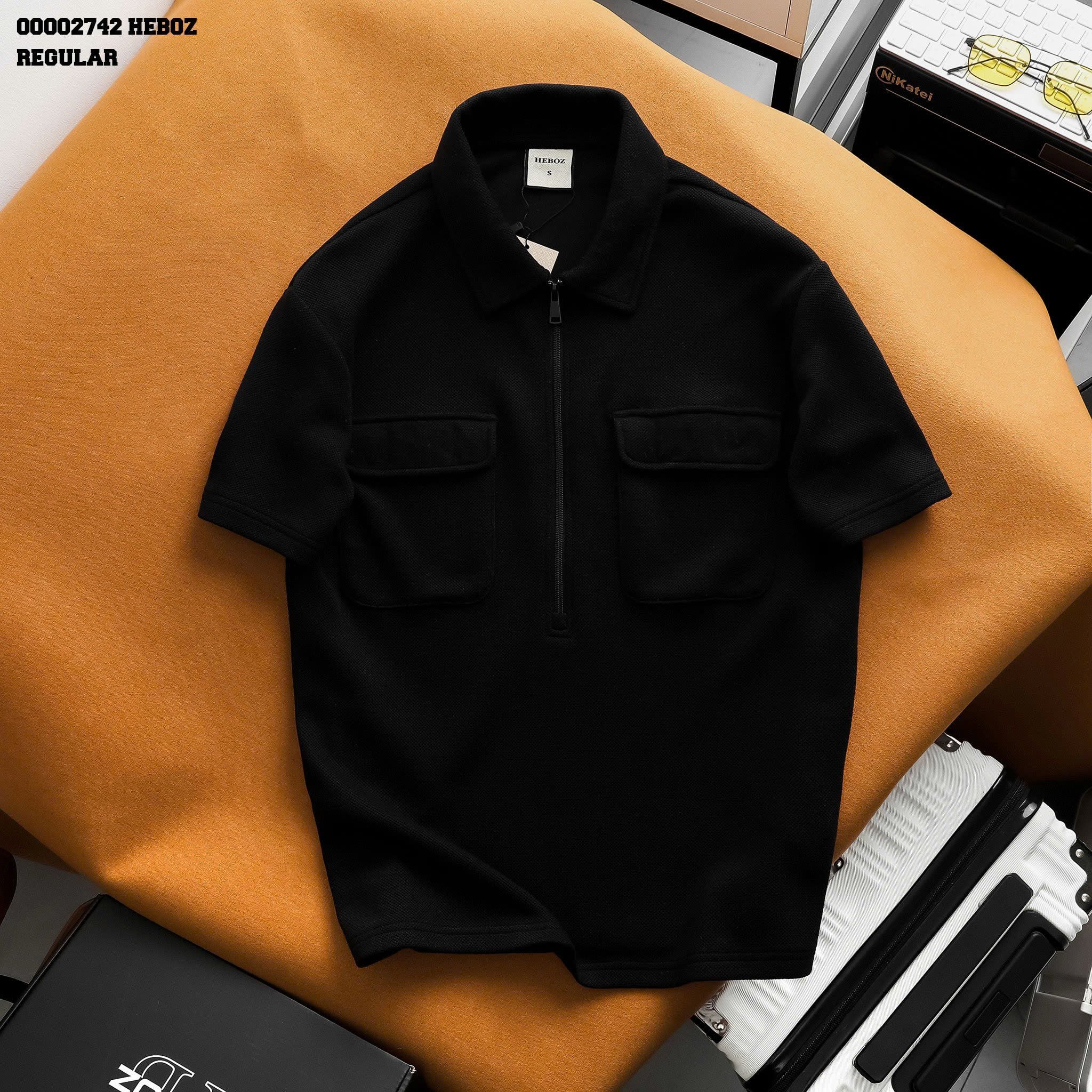  Áo polo nam Heboz pique safari 3M - 00002742 