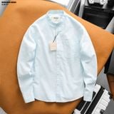  Áo sơ mi nam Heboz linen cổ trụ 3M - 00002929 