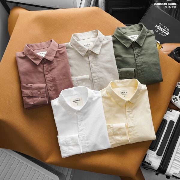  Áo sơ mi nam HEBOZ linen cao cấp 5M	 - 00003148 